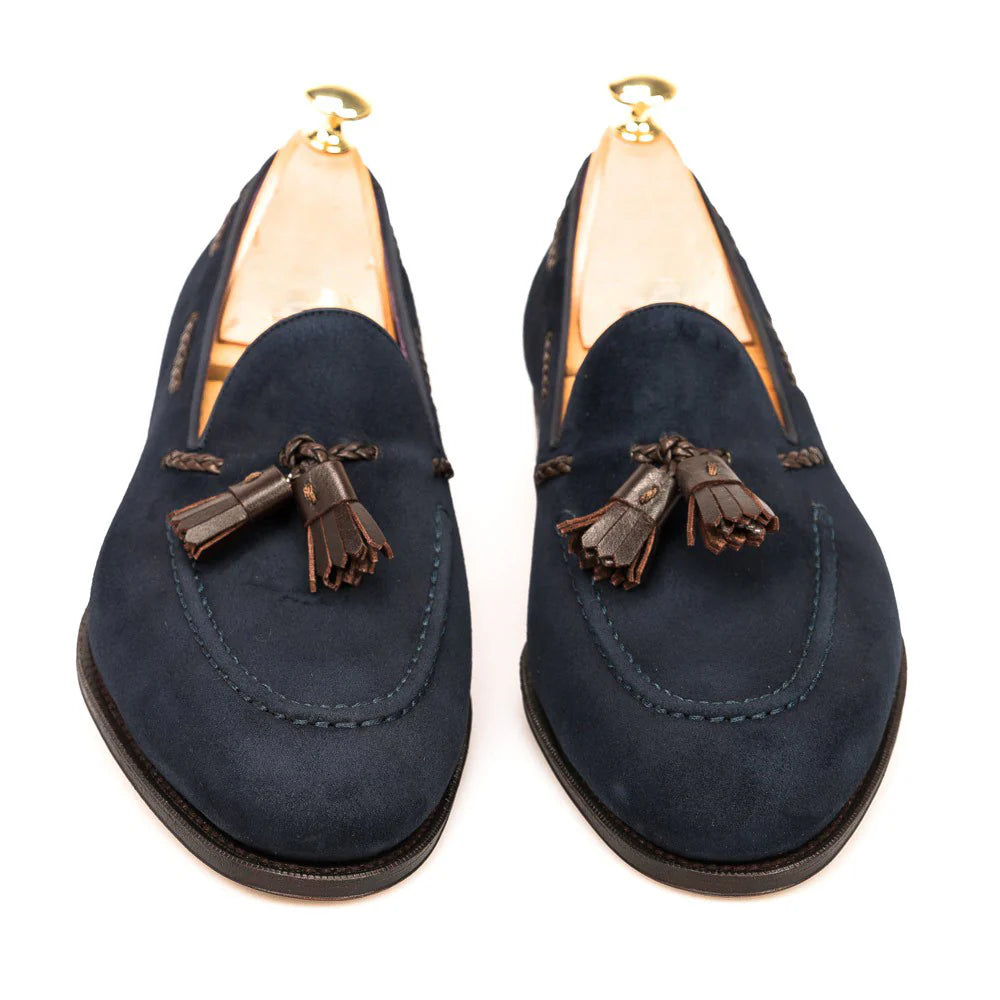 Blue Suede Warwick Loafers