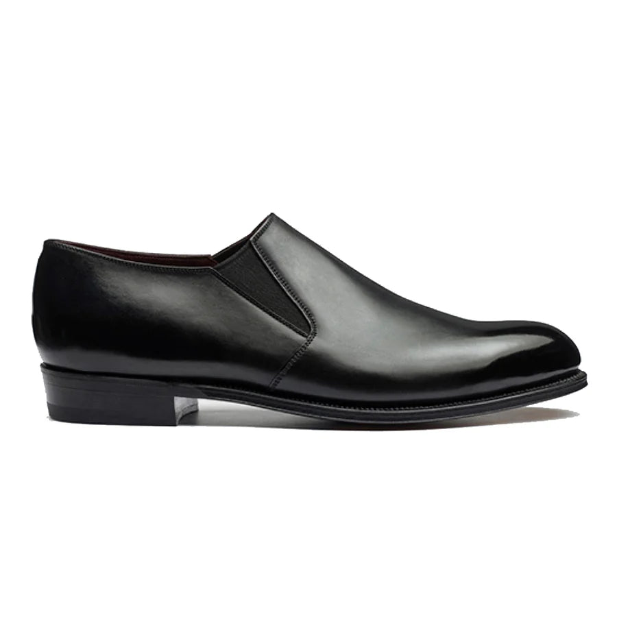 Artisian Made Black Italian Leather Worthing Loafers